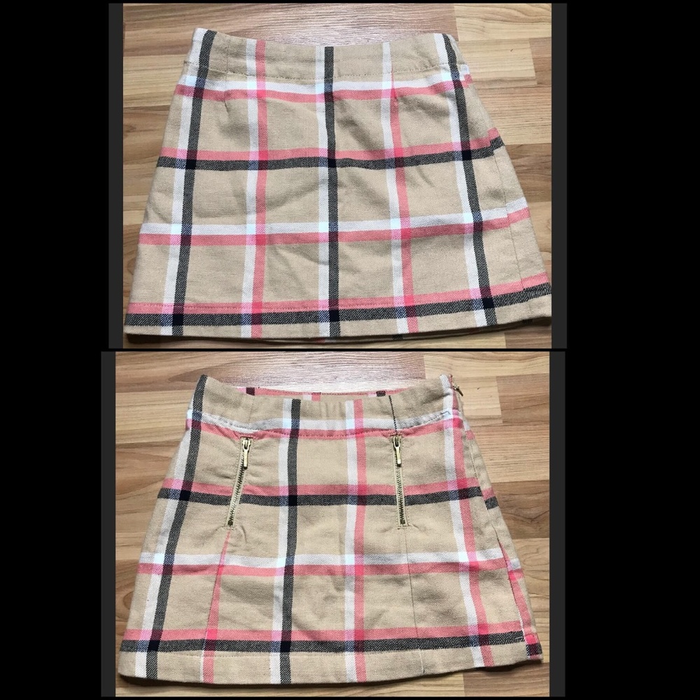 Plaid Pleated Skirt